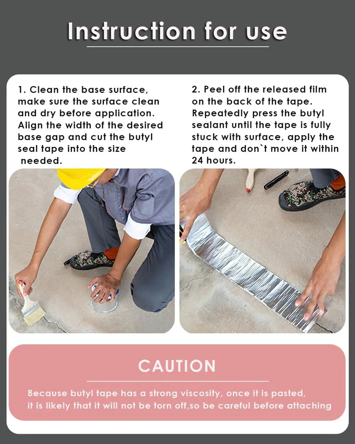 Aluminium Foil Tape Waterproof Adhesive Tape (Pack of 2)