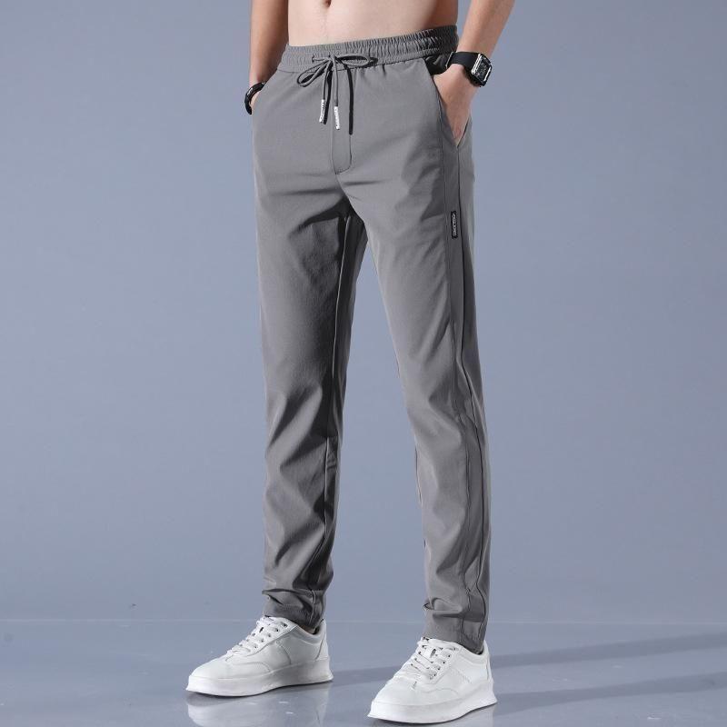 🔥Buy1 Get 1 Free🔥 PREMIUM MEN'S HIGH STRETCH SKINNY LYCRA PANTS (Black & Grey) 🔥
