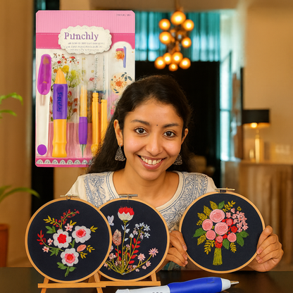 Embroidery Punch Needle Pen Set