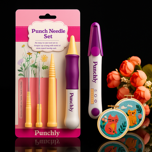 Embroidery Punch Needle Pen Set