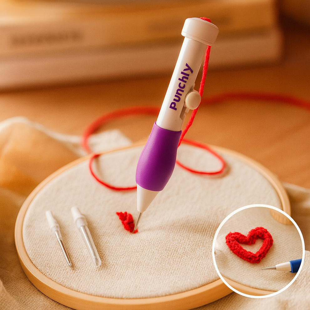 Embroidery Punch Needle Pen Set