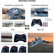 RC Airplane with remote Controlled Flying Toy for Kids and Adults