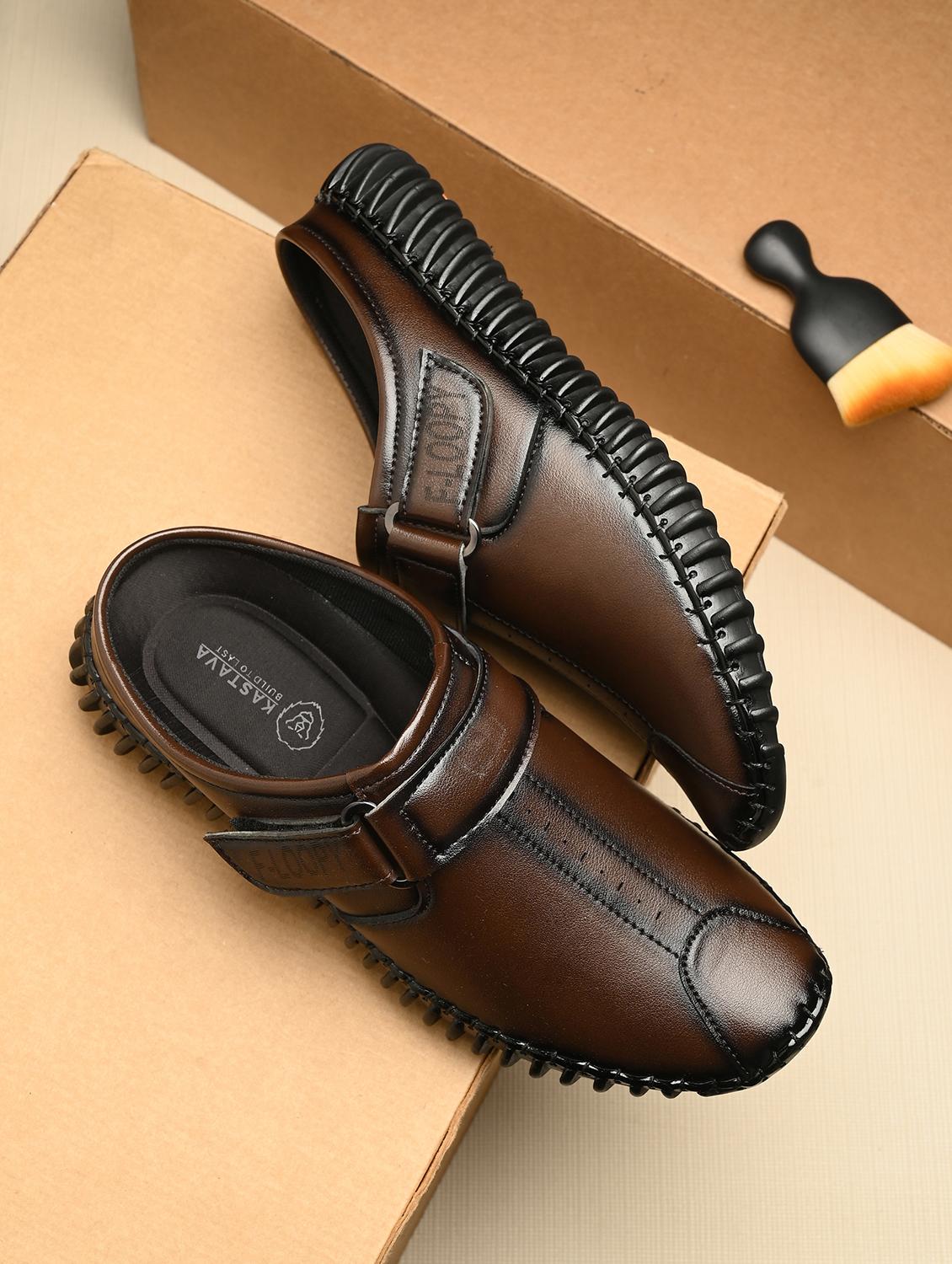 Men's Bantu Style Brown Loafer Casual Shoe